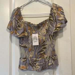 Patrons of Peace botanical blouse